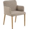 Zoe Spisebordsstol Armlæn Beige Actona