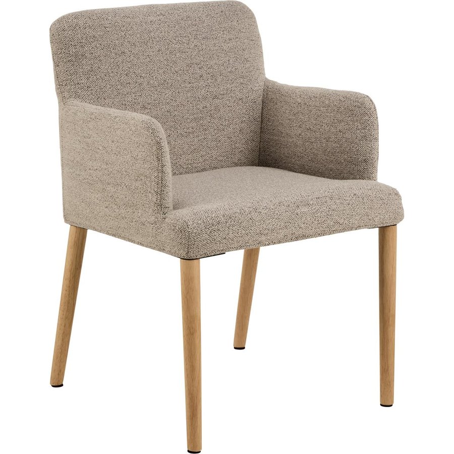 Zoe Spisebordsstol Armlæn Beige Actona