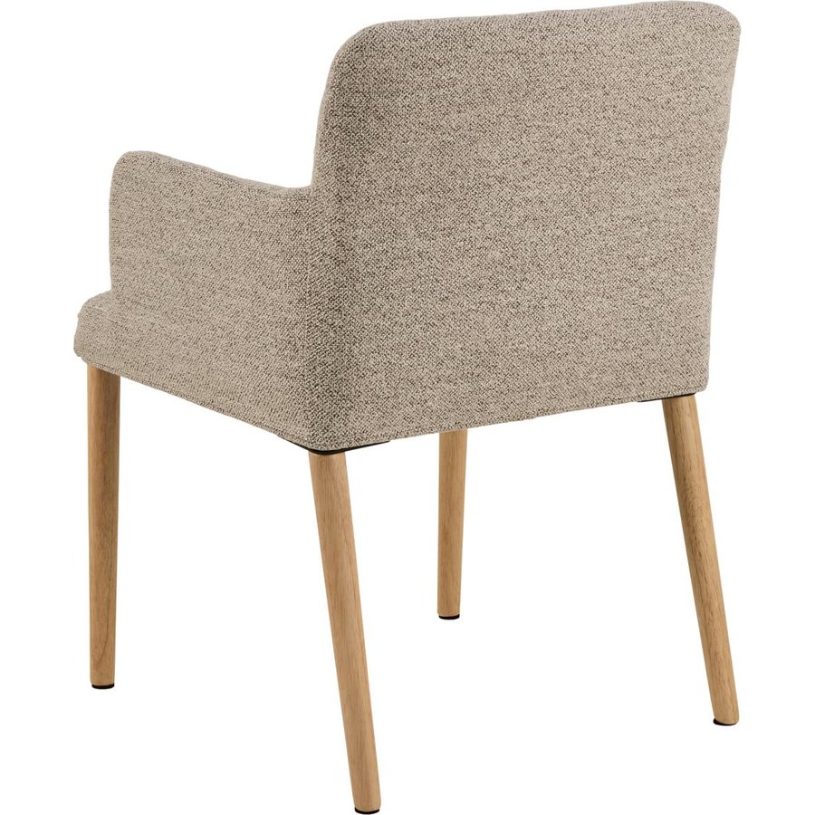 Zoe Spisebordsstol Armlæn Beige Actona