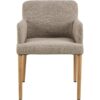 Zoe Spisebordsstol Armlæn Beige Actona