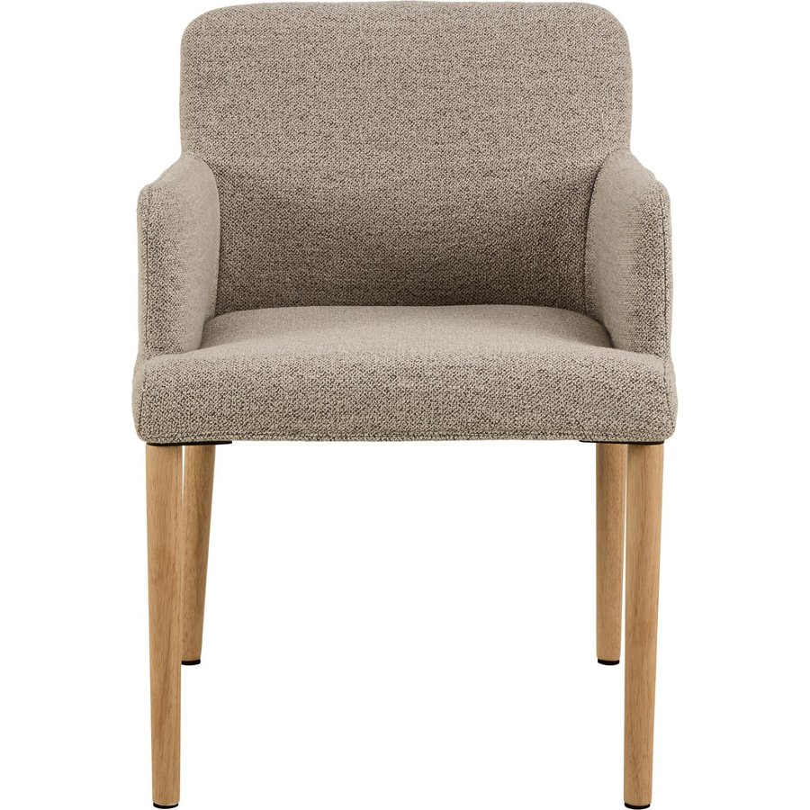 Zoe Spisebordsstol Armlæn Beige Actona