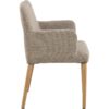 Zoe Spisebordsstol Armlæn Beige Actona