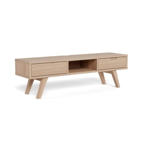 A Line Tv Bord Hvidpigmenteret Egetræ