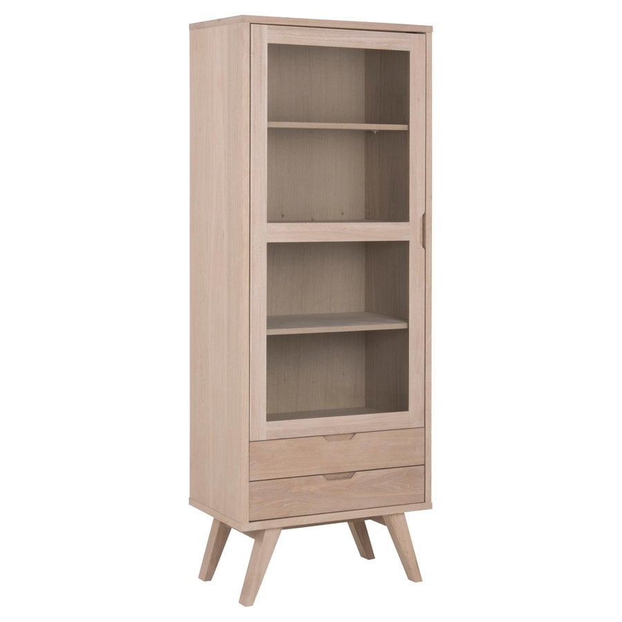 A Line Vitrine Hvidpigmenteret Egetræ Skuffer