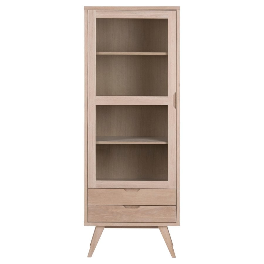A Line Vitrine Hvidpigmenteret Egetræ Skuffer