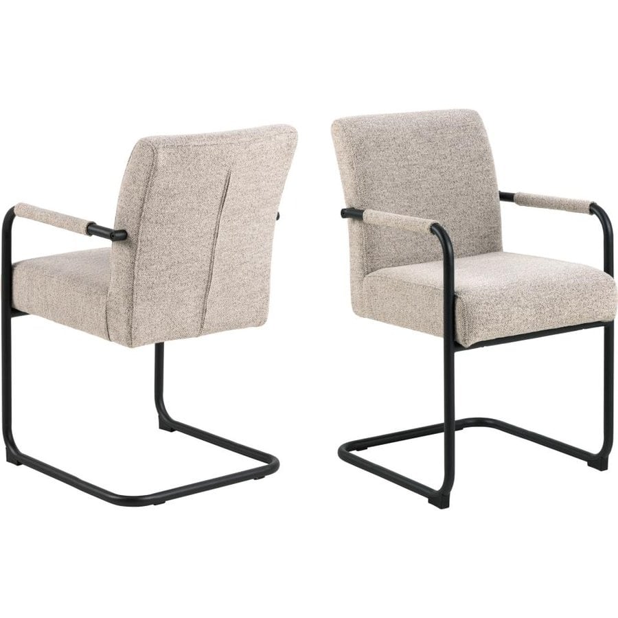 adele-spisebordsstol-i-beige-stof-med-armln-stel-i-sort-stl-fra-actona-0000098282-3 Adele Spisebordsstol Beige Stof Armlæn Stel