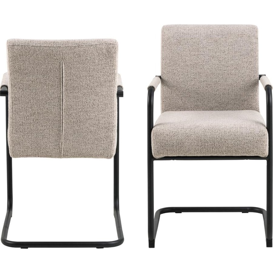 adele-spisebordsstol-i-beige-stof-med-armln-stel-i-sort-stl-fra-actona-0000098282-4 Adele Spisebordsstol Beige Stof Armlæn Stel