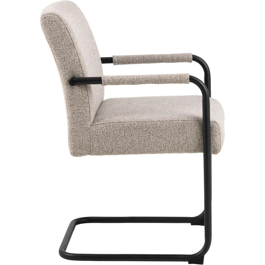 adele-spisebordsstol-i-beige-stof-med-armln-stel-i-sort-stl-fra-actona-0000098282-5 Adele Spisebordsstol Beige Stof Armlæn Stel