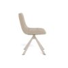 Adisa Spisebordsstol Beige Stof Drejefunktion Horisontal