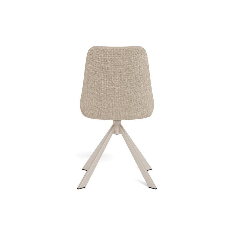 Adisa Spisebordsstol Beige Stof Drejefunktion Horisontal