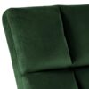 Alba Loungestol Skovgrøn Stof Firkantet Syning