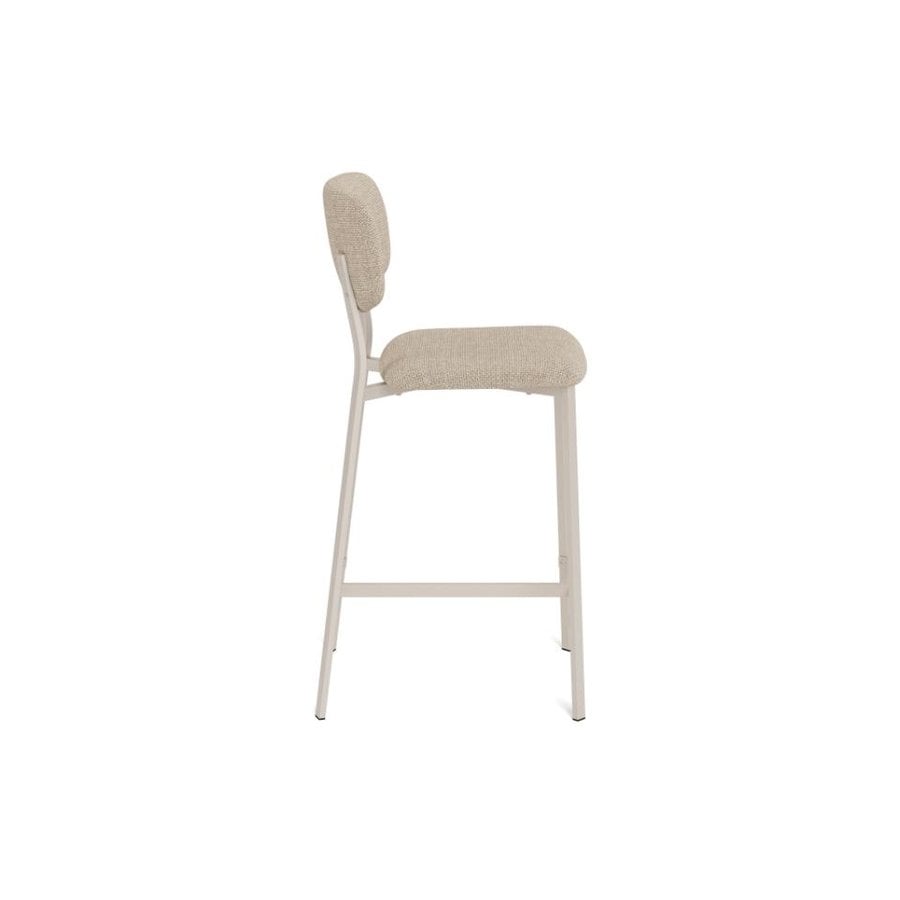 Alison Counterstol Beige Stof Fodstøtte Stel