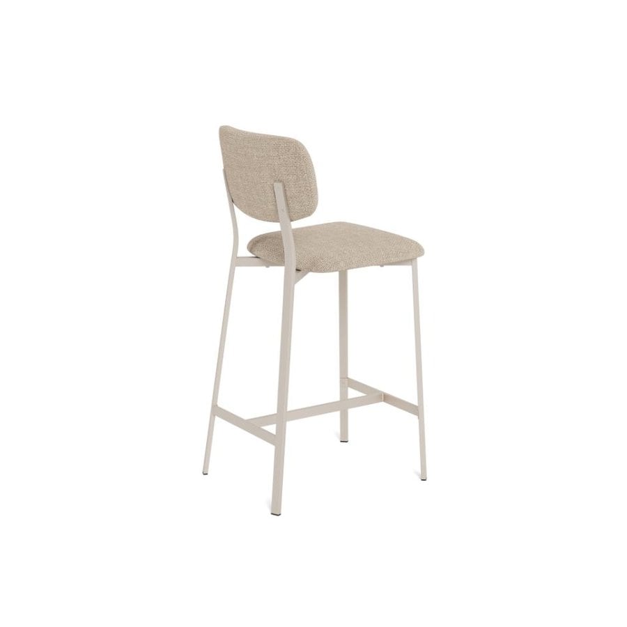 Alison Counterstol Beige Stof Fodstøtte Stel