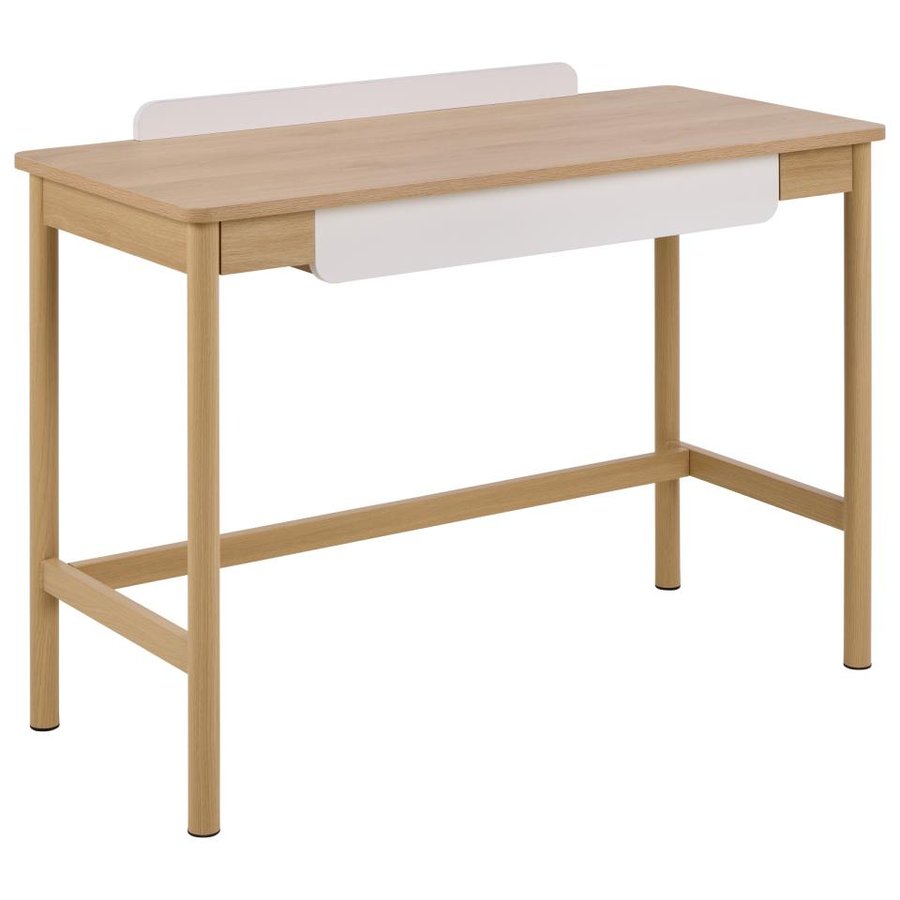 Alpena Skrivebord Eg Melamin Skuffe Beige