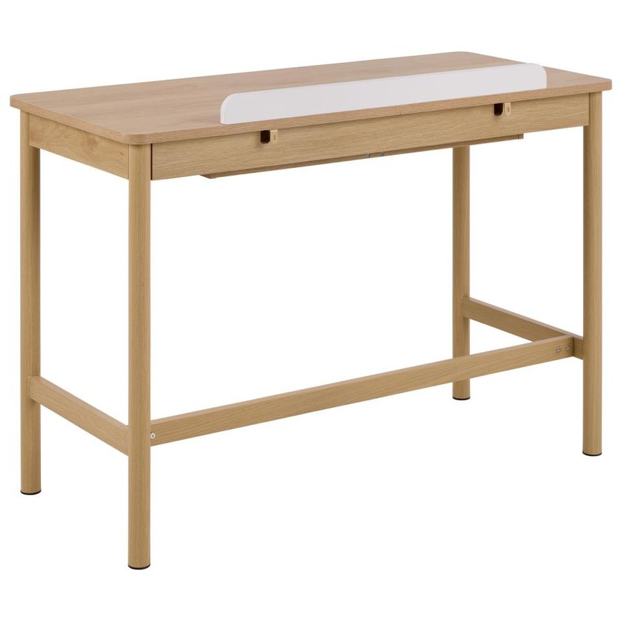 Alpena Skrivebord Eg Melamin Skuffe Beige
