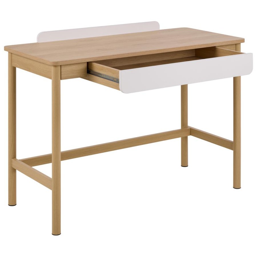 Alpena Skrivebord Eg Melamin Skuffe Beige