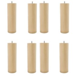 Tyk Rund Egetræ Natur 19cm. (Ø55) - 8 stk (Fra 160x200 - 180x210cm) +998,00&nbsp;kr.