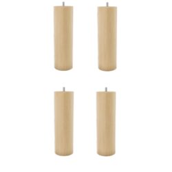 Tyk Rund Egetræ Natur 10cm. (Ø55) - 4stk +499,00&nbsp;kr.