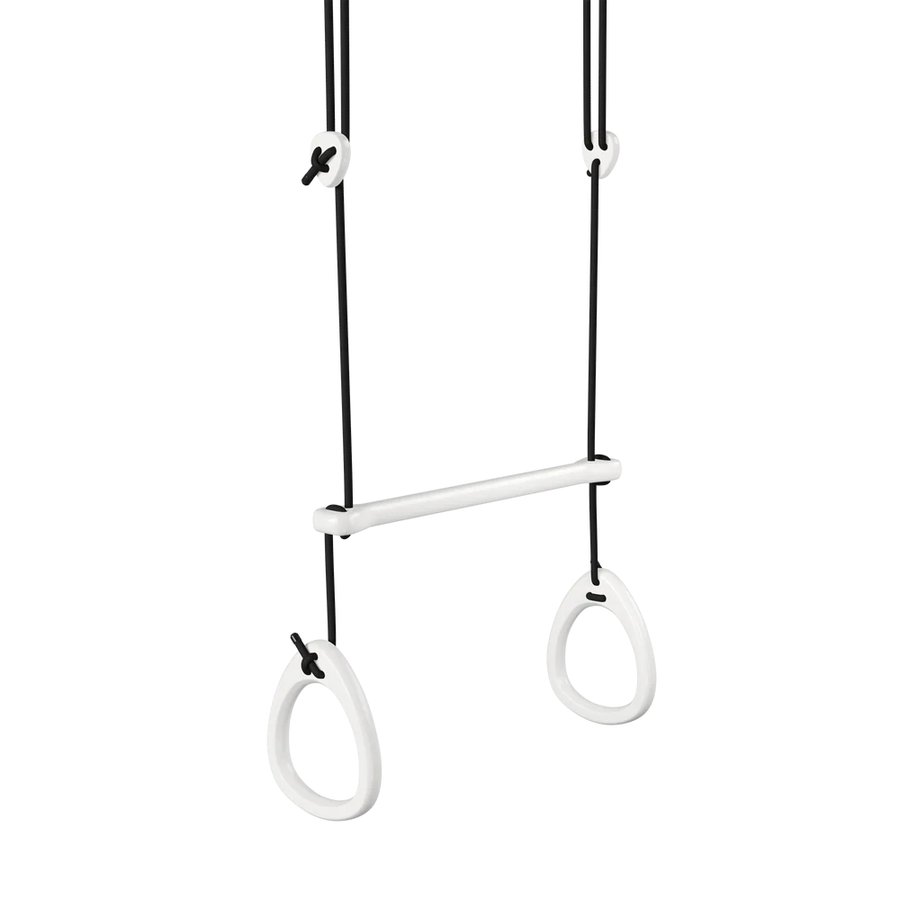 lillagunga-gymnastik-ringe-med-trapez-stang-i-massiv-birketr-i-hvid-4-2 Lillagunga Gymnastik Ringe med Trapez Stang i Massiv Birketræ i Hvid | 4 Farver Reb & 3 Længder hos Uniquebeds, home & living - Billede 2