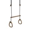 lillagunga-gymnastik-ringe-med-trapez-stang-i-massiv-valnddetr-3-farve-2 Lillagunga Gymnastik Ringe med Trapez Stang i Massiv Valnøddetræ | 3 Farver Reb & 3 Længder hos Uniquebeds, home & living - Billede 2