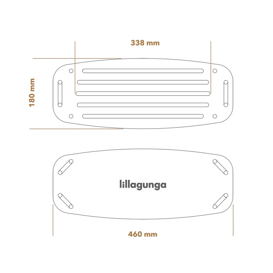 Lillagunga Klassisk Gynge i Massiv Hvid Birketræ | 9 Farver Reb & 3 Længder hos uniquebeds, home & living - Billede 1