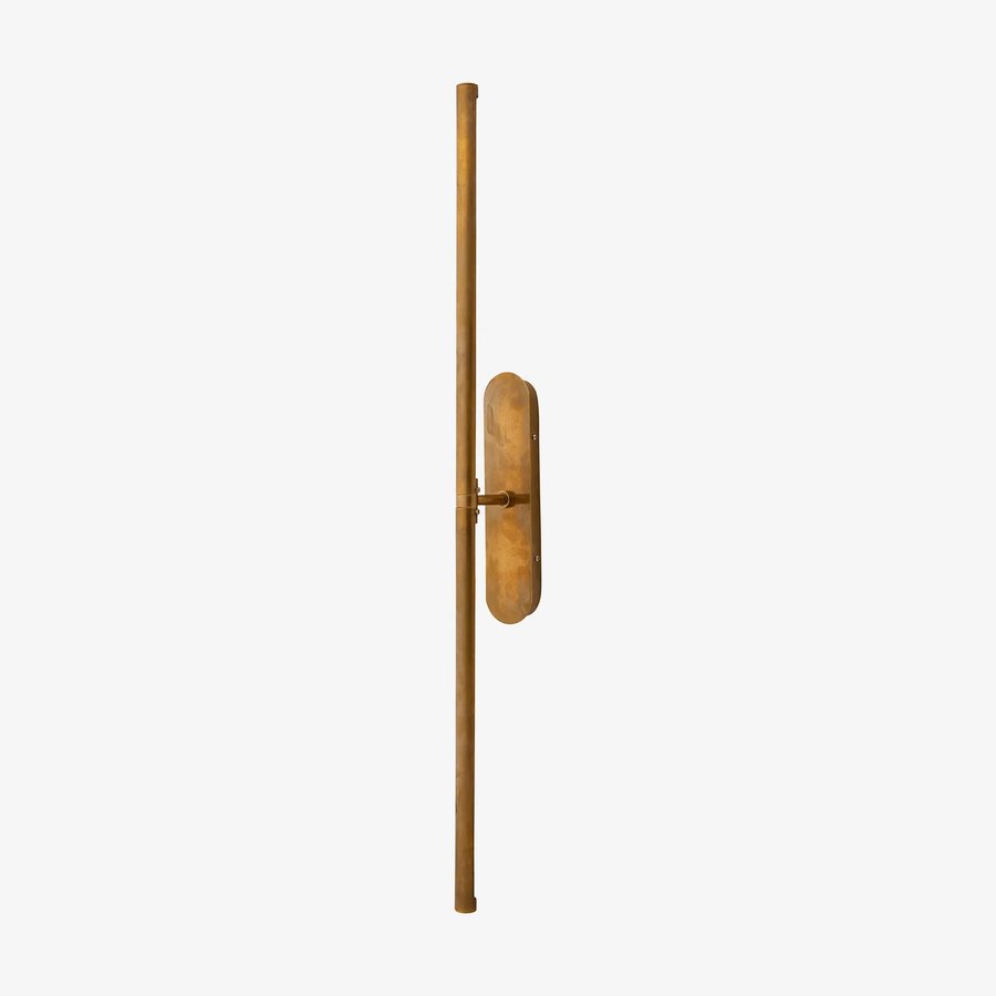 LUNA Væglampe i 100% Messing fra Nordal | 9x13x116 cm | Guld hos uniquebeds, home & living - Billede 1