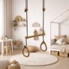 miljoe-lillagunga-gymnastik-ringe-med-trapez-stang-i-massiv-valnddetr-3-farve-6 Lillagunga Gymnastik Ringe med Trapez Stang i Massiv Valnøddetræ | 3 Farver Reb & 3 Længder hos Uniquebeds, home & living - Billede 6