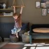 Lillagunga Trapez Gynge i Massiv Egetræ | 9 Farver Reb & 3 Længder hos uniquebeds, home & living - Billede 3