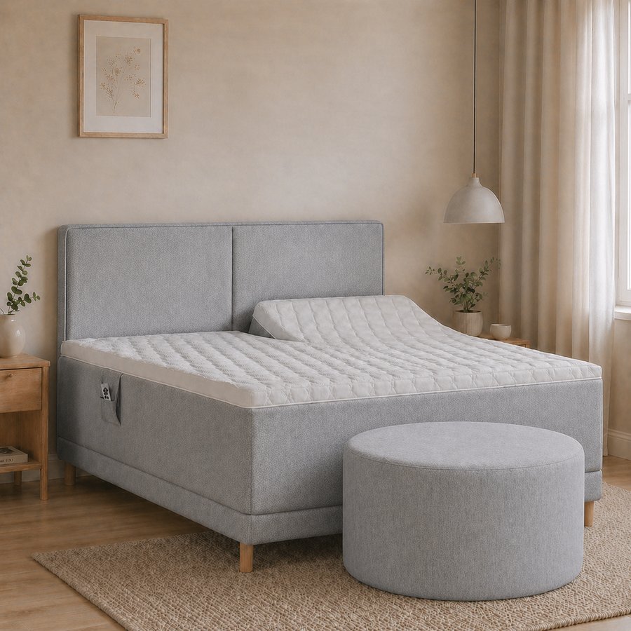 Superior/Luxury Puf fra Nature | Ø50/100xH46 cm - Billede 1