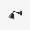 Væglampe i Antik Sort Metal fra Nordal | Ø12x23x18 cm | Sort hos uniquebeds, home & living - Billede 1