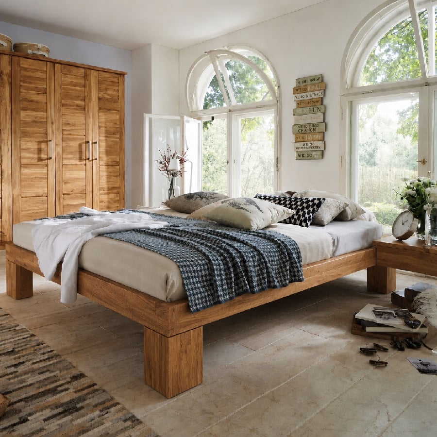 Saga Snedker Sengeramme i Massiv FSC Egetræ uden Gavl fra Organic Sleep hos uniquebeds, home & living 1