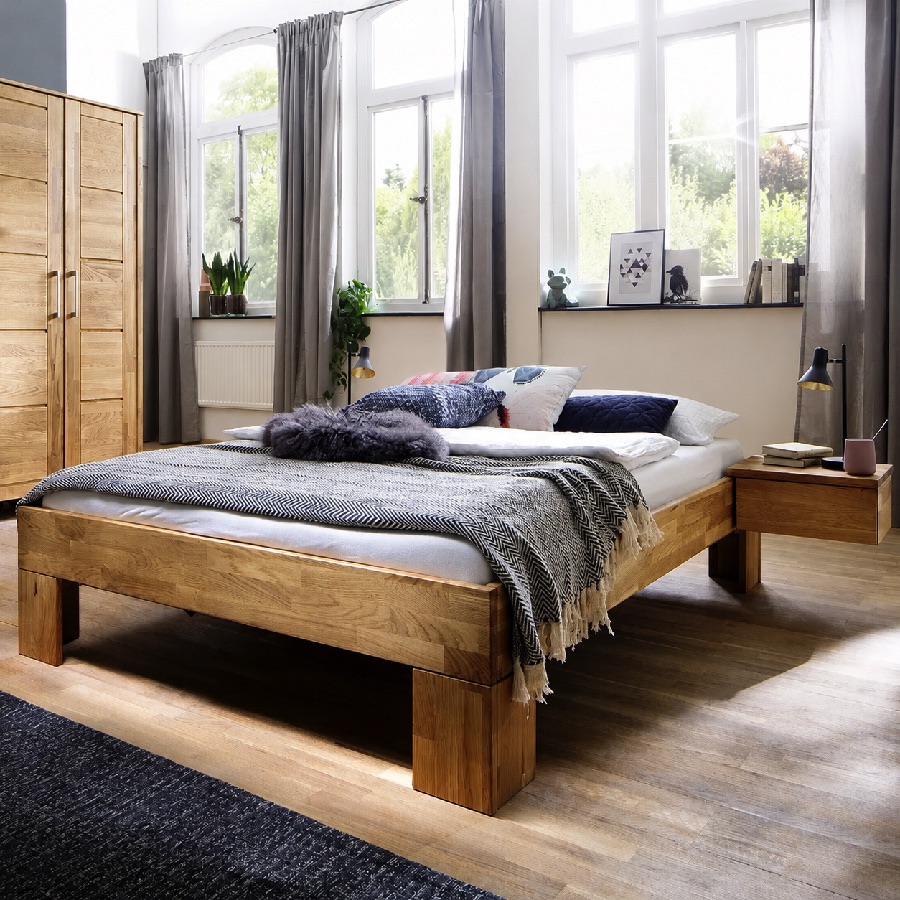 Saga Snedker Sengeramme i Massiv FSC Egetræ uden Gavl fra Organic Sleep hos uniquebeds, home & living