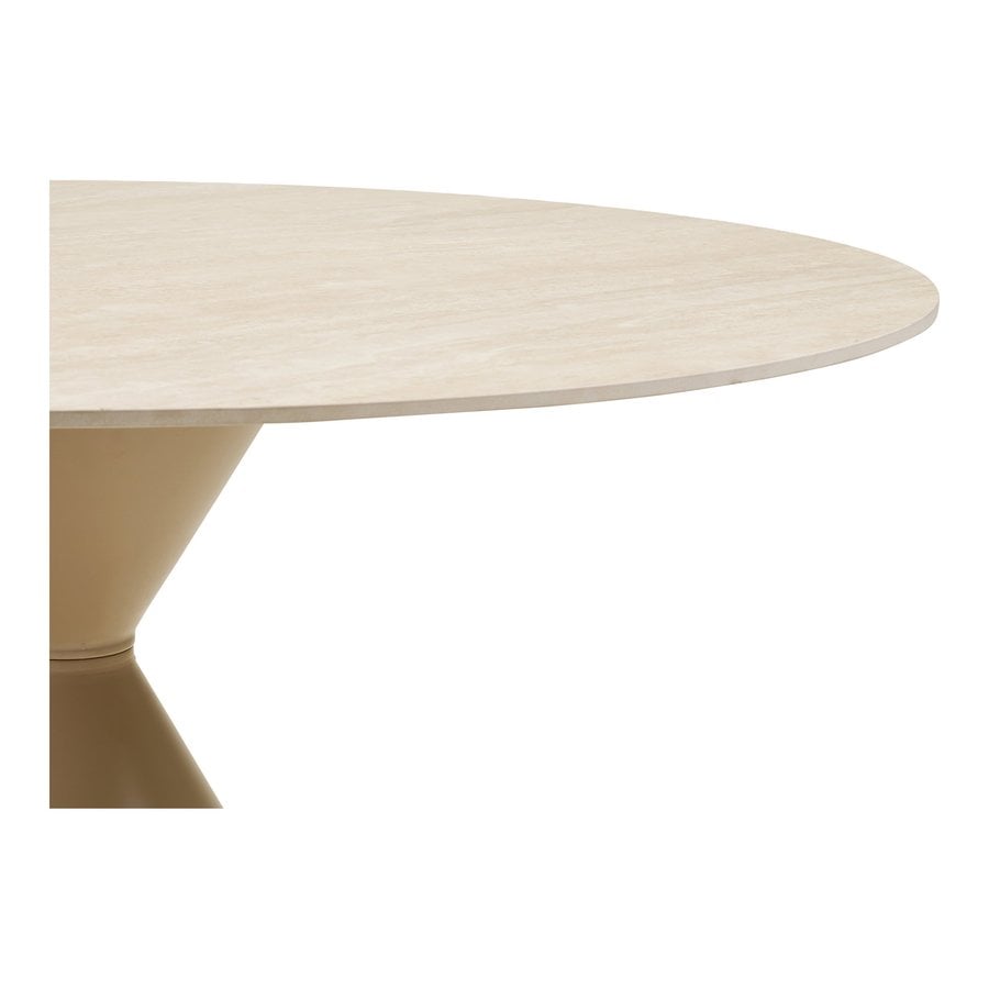 Annecy Spisebord i Sand Keramik & Stel i Stål fra House Nordic | Ø 120x76 cm - Billede 7