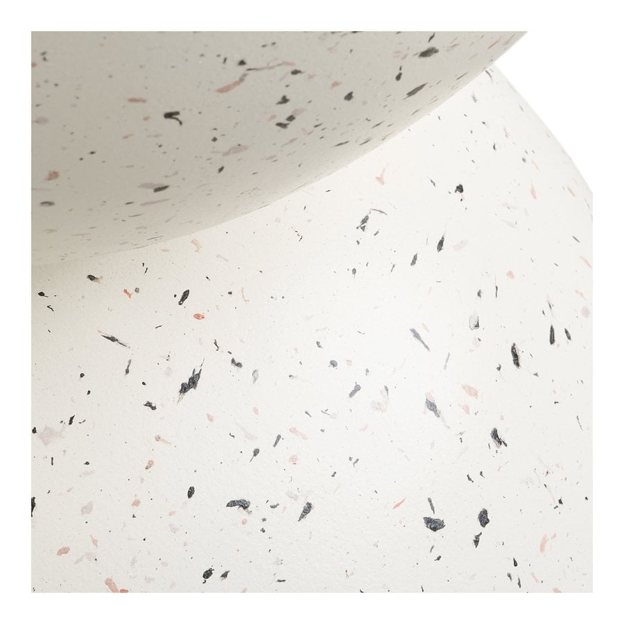 Bonita Sidebord i Off White Fiberclay med Terrazzo Look fra House Nordic | Ø40x45 cm - Billede 6