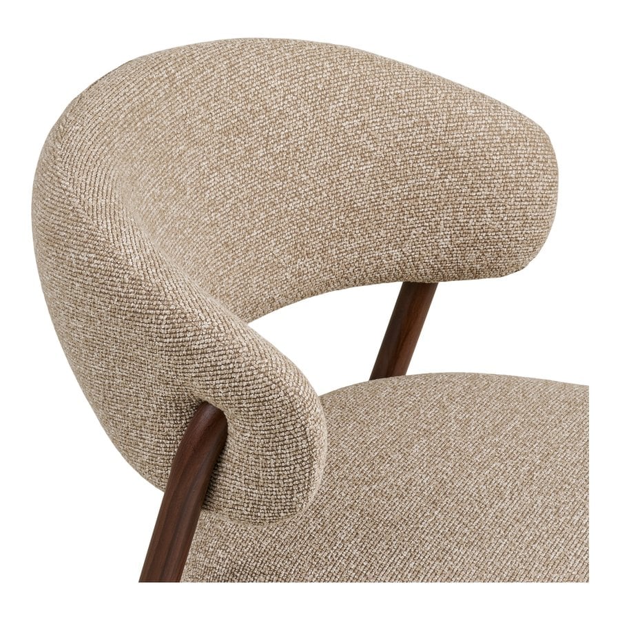 Cavi Spisebordsstol i Sand Polyester & Ben i Valnød Stål fra House Nordic | LBH 65x57x80cm - Billede 10