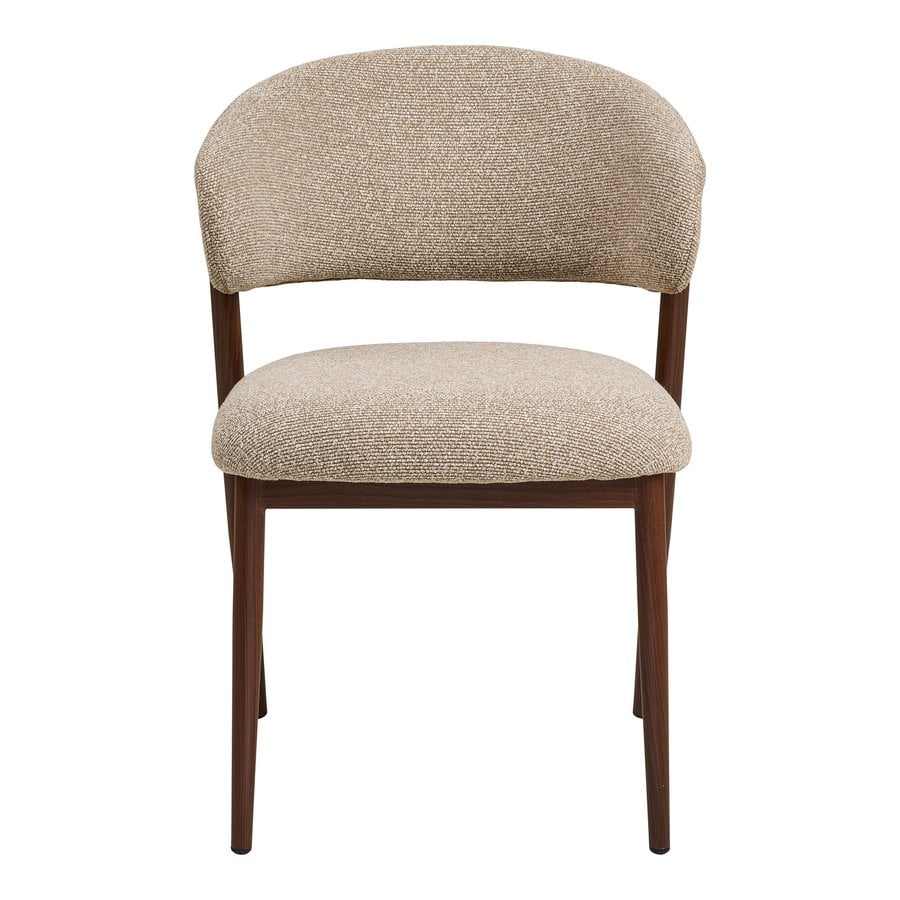 Cavi Spisebordsstol i Sand Polyester & Ben i Valnød Stål fra House Nordic | LBH 65x57x80cm - Billede 6
