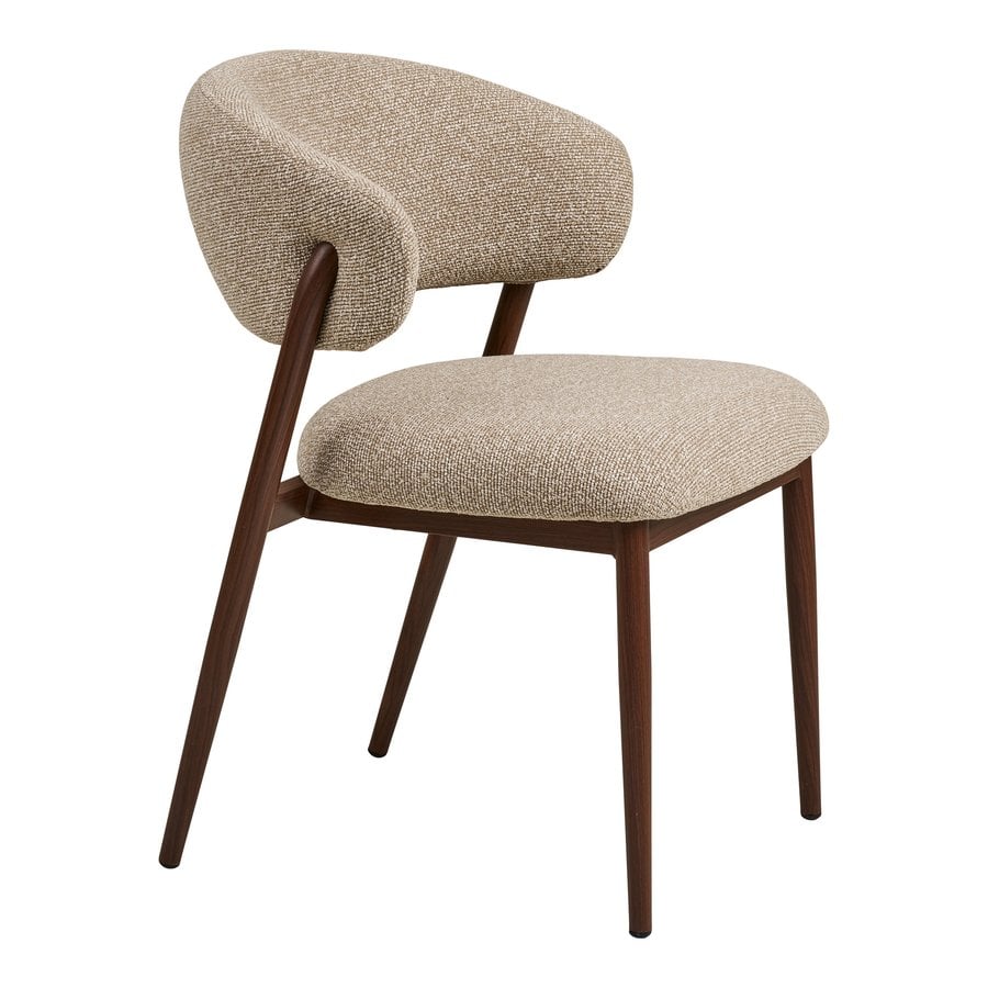 Cavi Spisebordsstol i Sand Polyester & Ben i Valnød Stål fra House Nordic | LBH 65x57x80cm - Billede 7