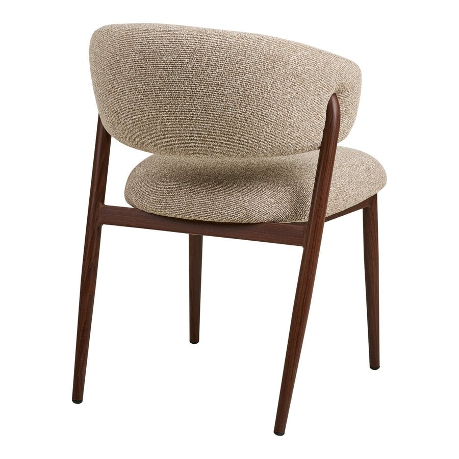 Cavi Spisebordsstol i Sand Polyester & Ben i Valnød Stål fra House Nordic | LBH 65x57x80cm - Billede 8