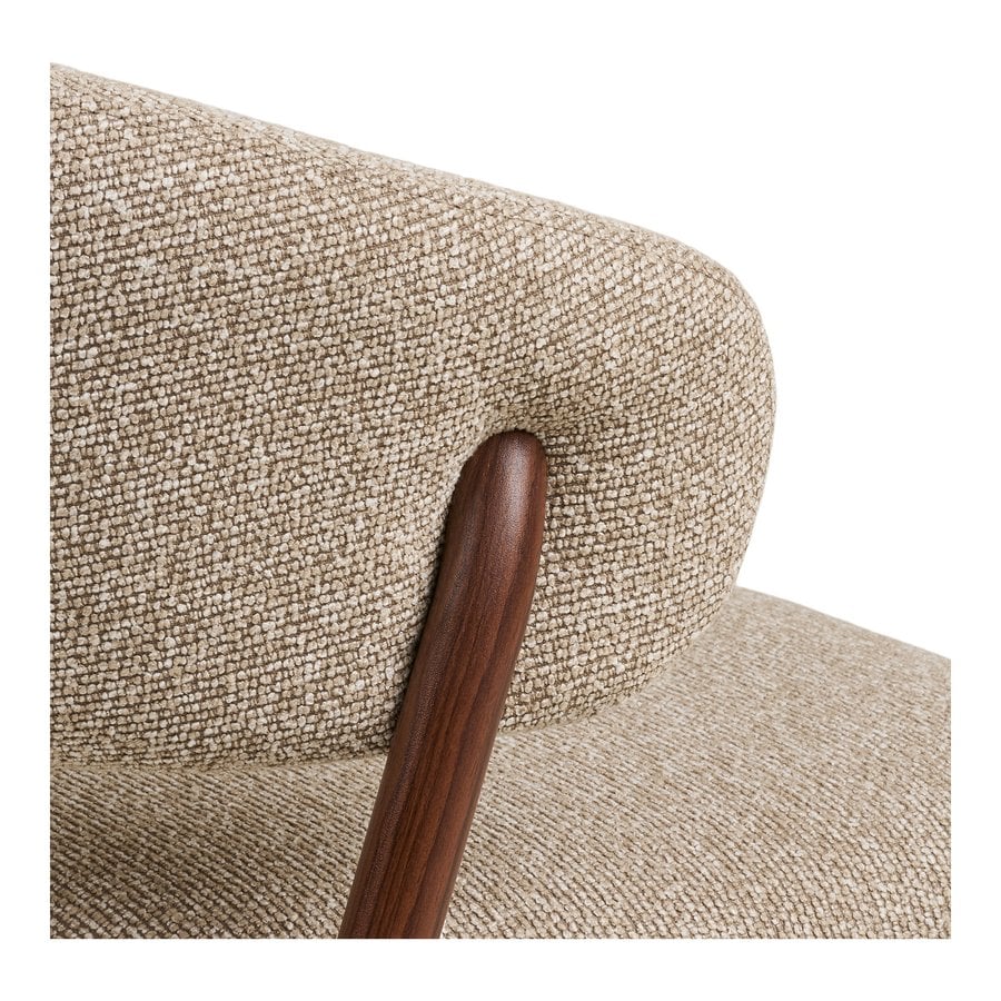 Cavi Spisebordsstol i Sand Polyester & Ben i Valnød Stål fra House Nordic | LBH 65x57x80cm - Billede 9