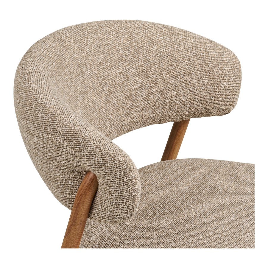 Cavi Spisebordsstol i Sand Polyester & Stel i Natur Trælook Stål fra House Nordic | LBH 65x57x80 cm - Billede 10