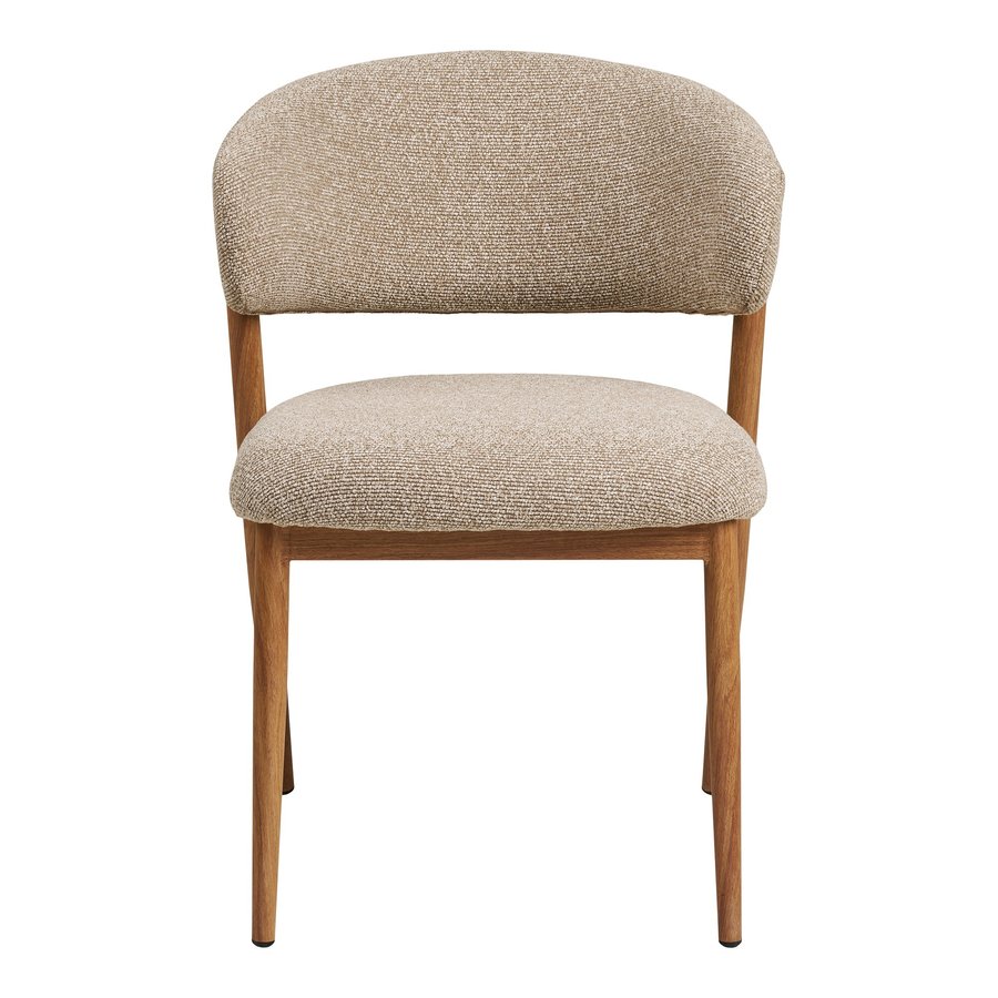 Cavi Spisebordsstol i Sand Polyester & Stel i Natur Trælook Stål fra House Nordic | LBH 65x57x80 cm - Billede 6
