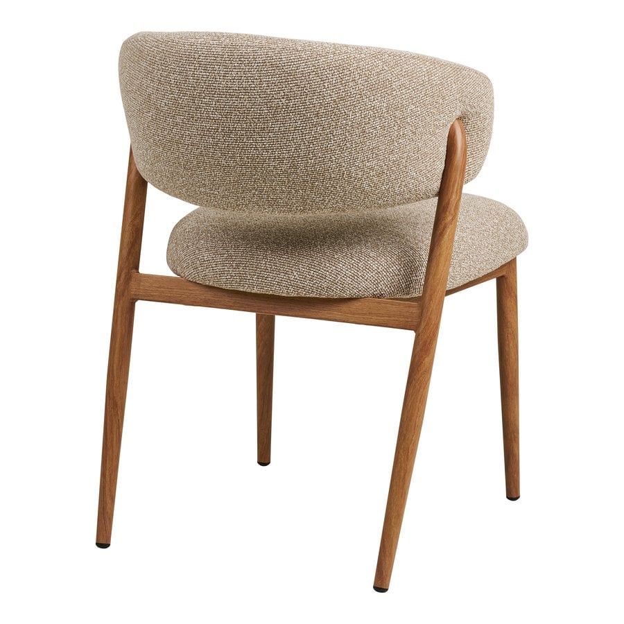 Cavi Spisebordsstol i Sand Polyester & Stel i Natur Trælook Stål fra House Nordic | LBH 65x57x80 cm - Billede 8