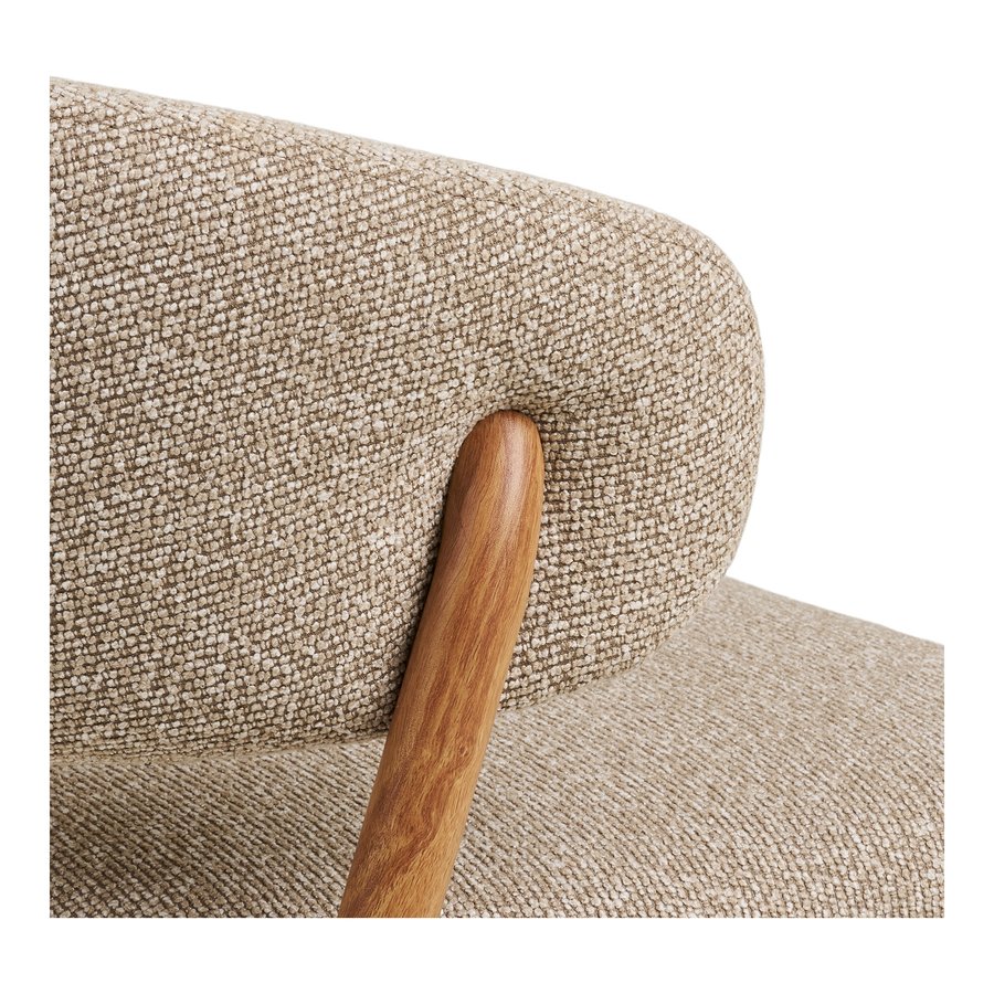 Cavi Spisebordsstol i Sand Polyester & Stel i Natur Trælook Stål fra House Nordic | LBH 65x57x80 cm - Billede 9