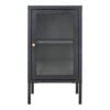 dalby-skab-i-sort-stl-med-1-glaslge-fra-house-nordic-bdh-38x35x70-cm-1 Dalby Skab i Sort Stål med 1 Glaslåge fra House Nordic | BDH 38x35x70 cm - Billede 2