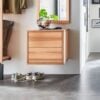 København Snedker Entremøbel med 2 Skuffer i Massiv bøgetræ og Naturolie fra Raw Furniture | H42,7xB45,7xD42 cm - Billede 1