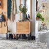 København Snedker Entremøbel med 2 Skuffer i Massiv Egetræ og Naturolie fra Raw Furniture | H42,7xB45,7xD42 cm - Billede 1