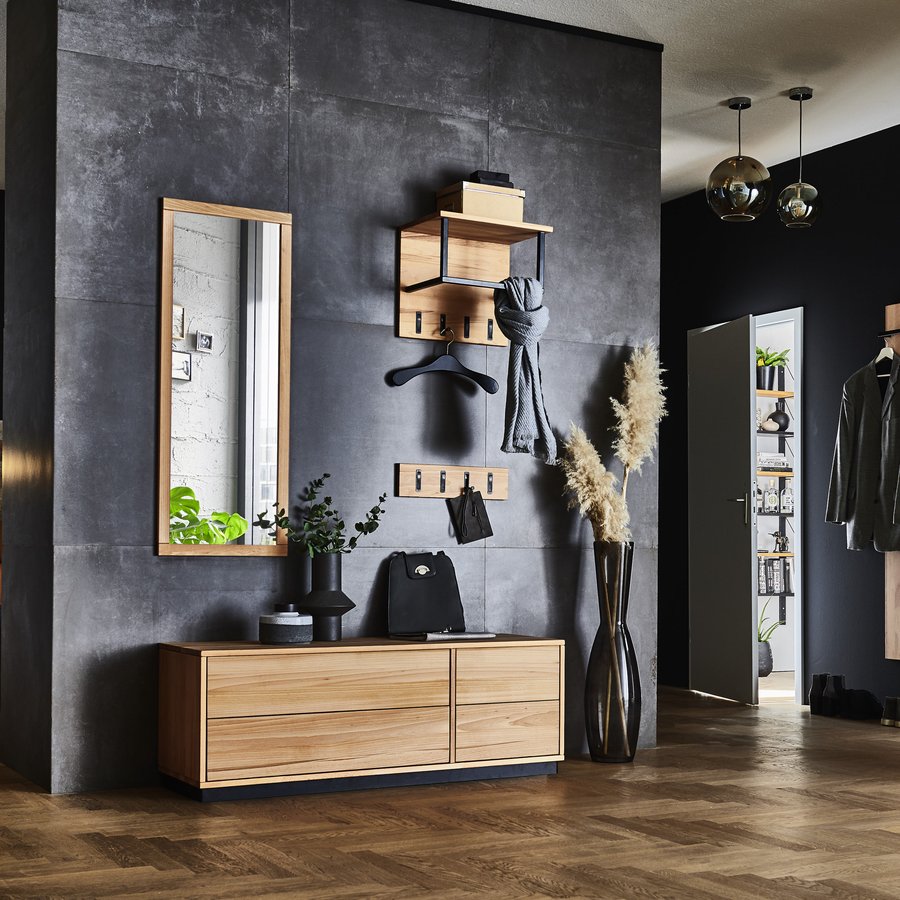 København Snedker Entremøbel med 4 Skuffer i Massiv Fyrretræ i Hvid lak fra Raw Furniture | H42,7xB133xD42 cm - Billede 9