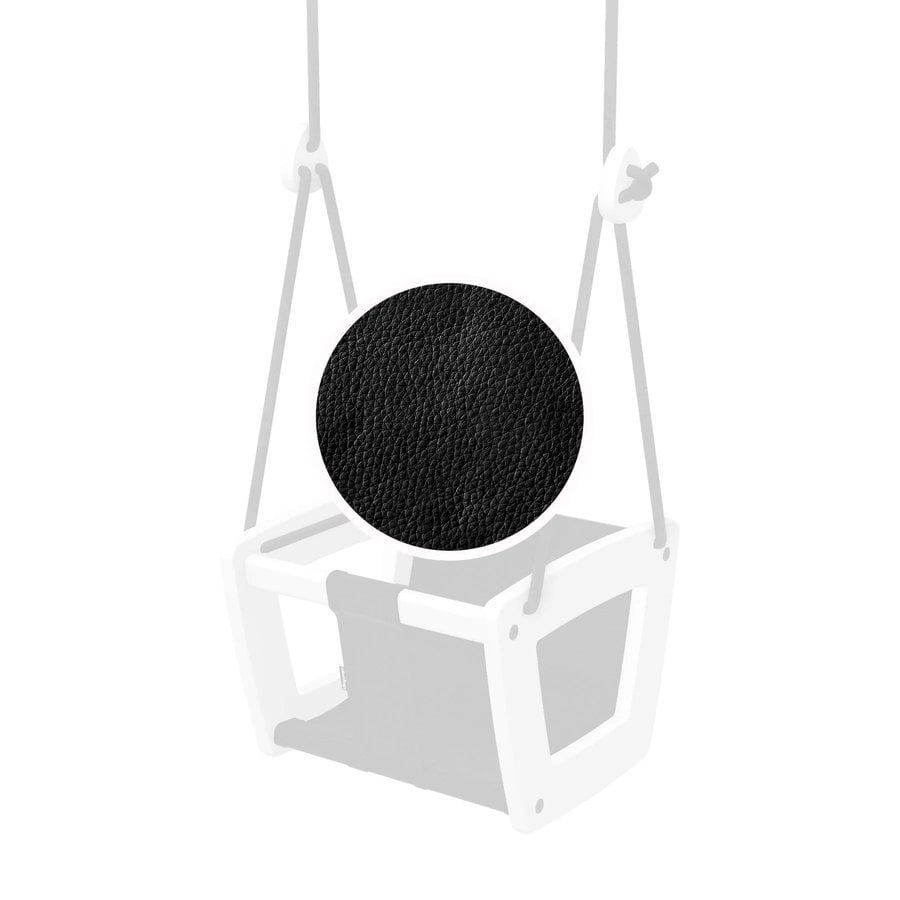 Lillagunga Babygynge i Massiv Hvis Birketræ med Sort Læder & Sorte Reb | 3 Længder hos uniquebeds, home & living - Billede 3
