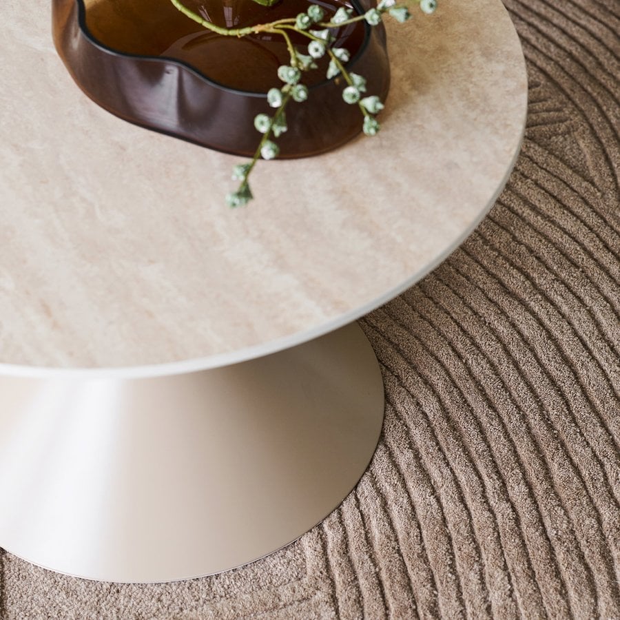 Annecy Sofabord i Sand Keramik & Stel i Stål fra House Nordic | Ø 70x41 cm - Billede 3