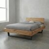 Frigg Snedker Bjælkesengeramme i Massiv Egetræ med Gavl & Metalben fra Organic Sleep | Naturolie | Mulighed for Skuffer & Sengeborde hos uniquebeds, home & living - Billede 4
